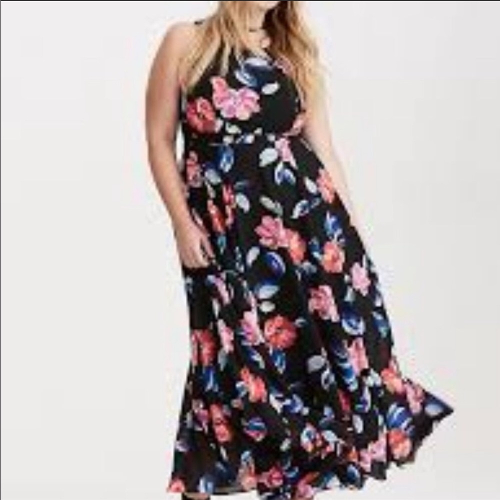 Torrid maxi dress with floral print